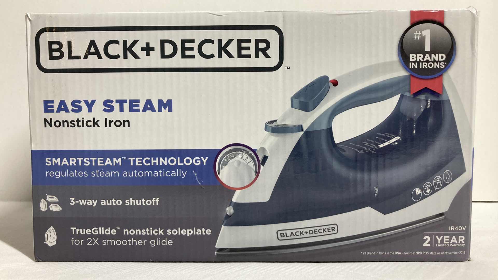 Photo 1 of NEW BLACK & DECKER EASY STEAM NON STICK IRON MODEL IR40V
