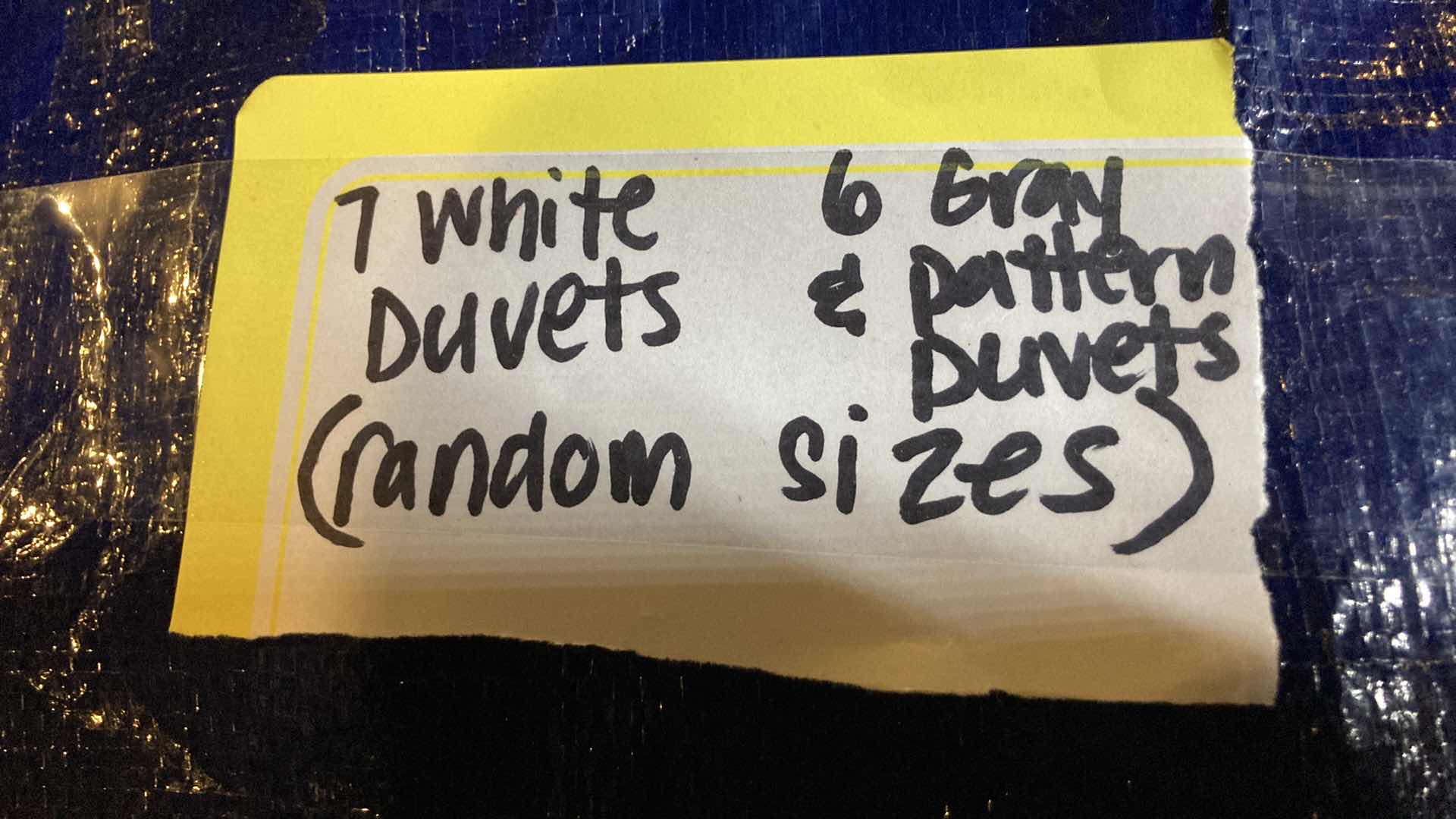 Photo 5 of DUVETS- VARIOUS COLORS & SIZES (13) W NYLON BAG