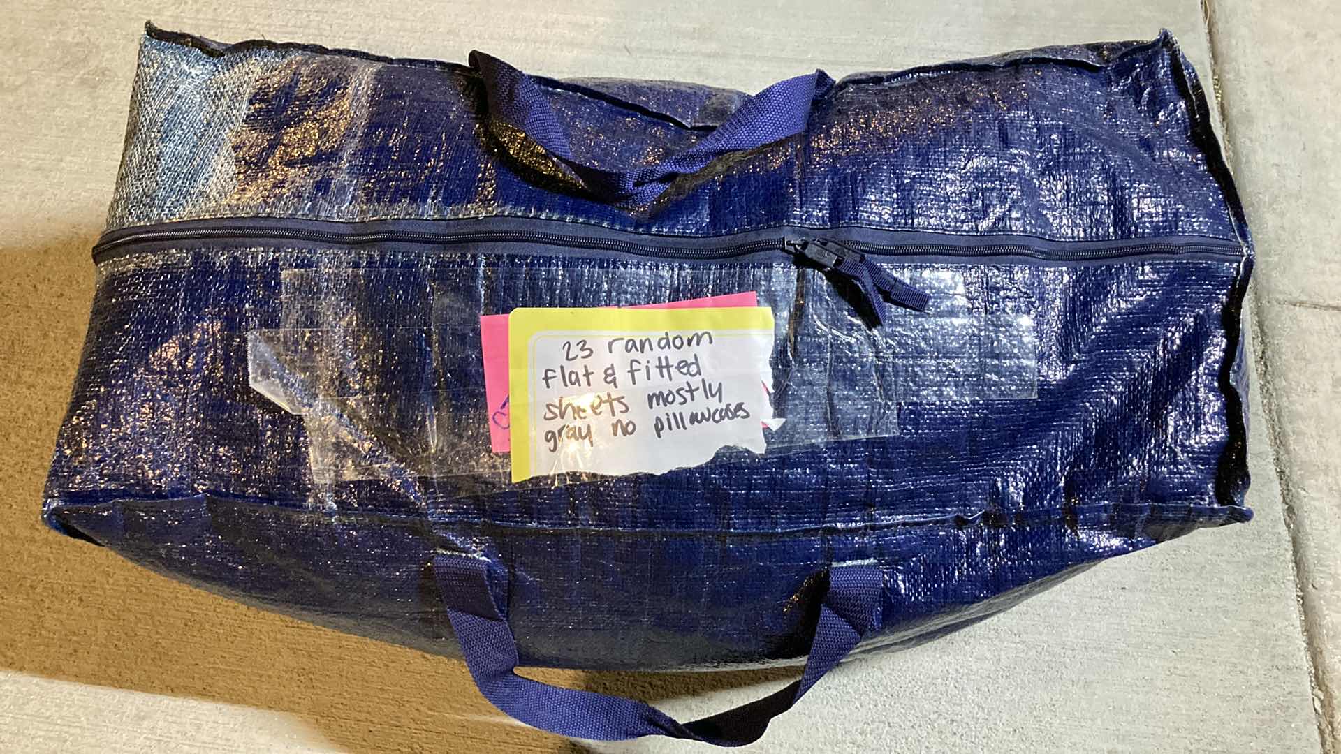 Photo 3 of FLAT & FITTED SHEETS VARIOUS COLORS & SIZES (23) W NYLON BAG