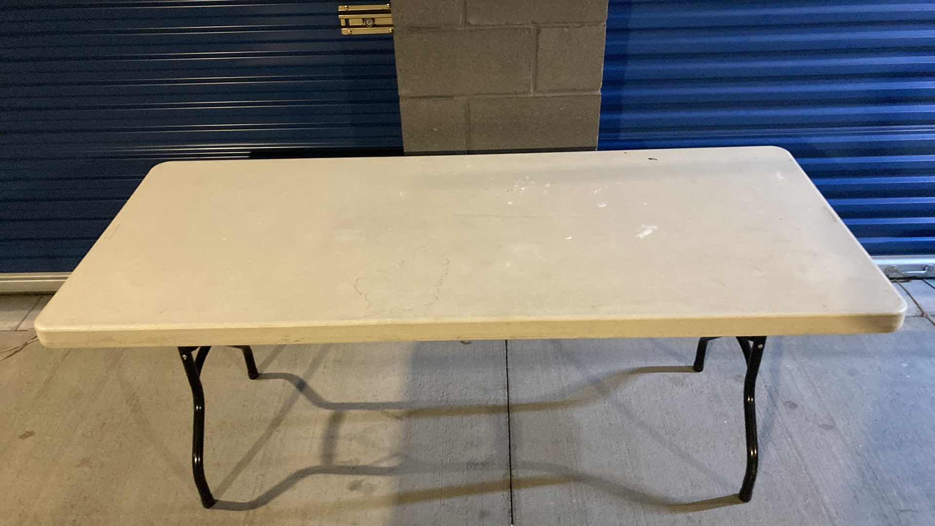 Photo 1 of LIFETIME FOLDING TABLE 72” X 30” H29.5”