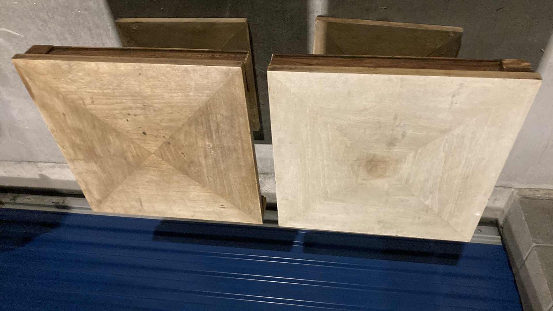 Photo 2 of WOOD SIDE TABLES 22” X 22” H15”