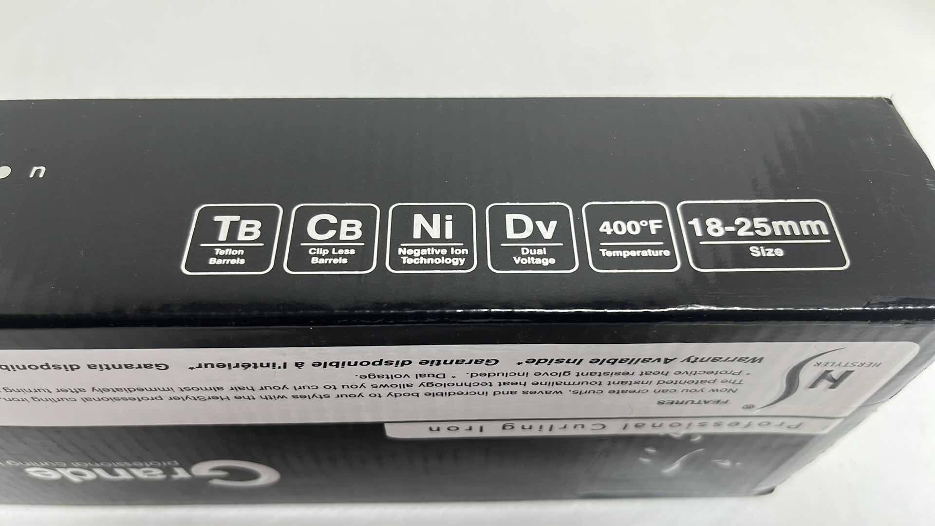 Photo 1 of HERSTYLER GRANDE PROFESSIONAL CURLING IRON, DIAMETER 18-25mm LENGTH 152mm