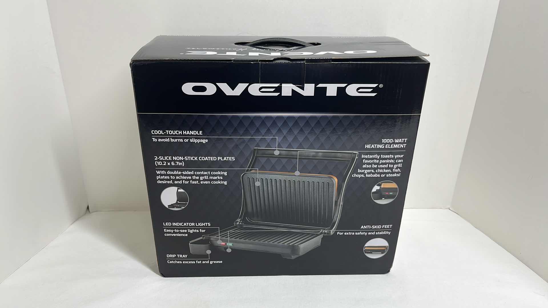 Photo 2 of NEW OVENTE ELECTRIC PANINI GRILL MODEL GP0620C0