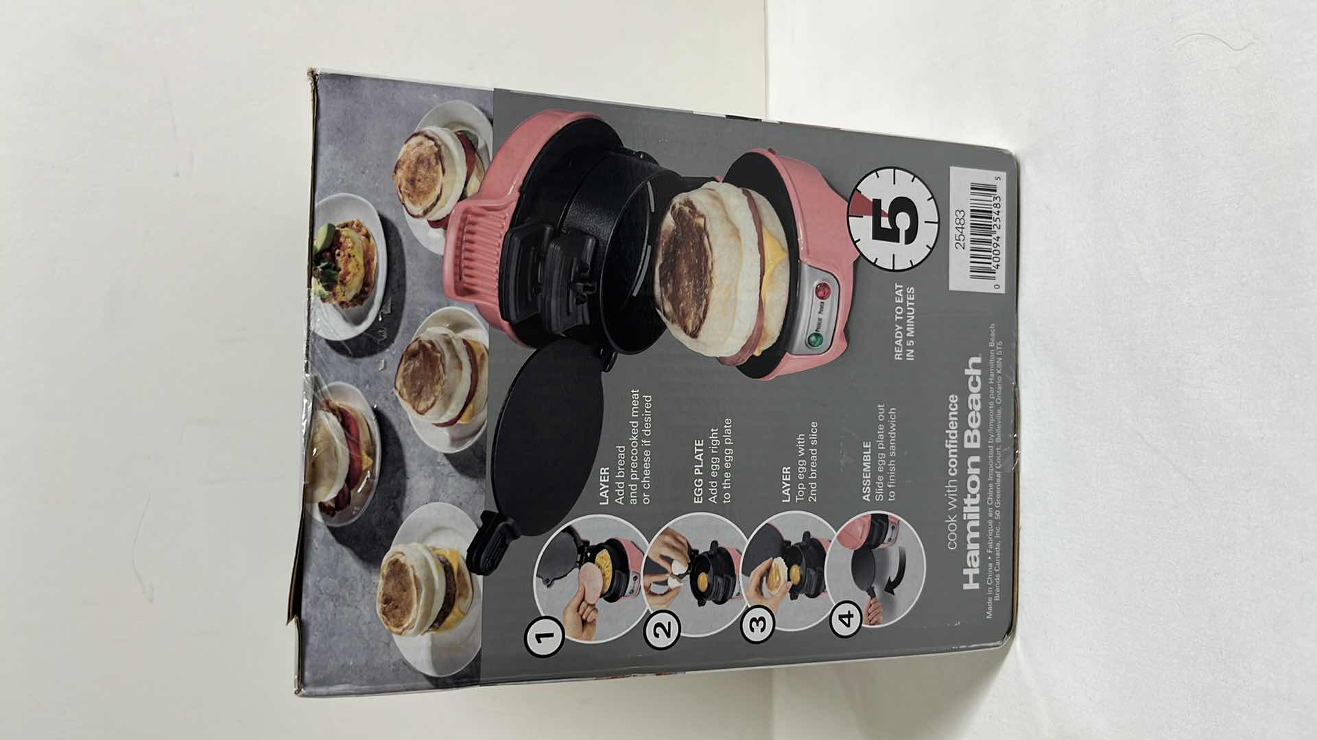 Photo 1 of NEW HAMILTON BEACH BREAKFAST SANDWICH MAKER MODEL 25483
