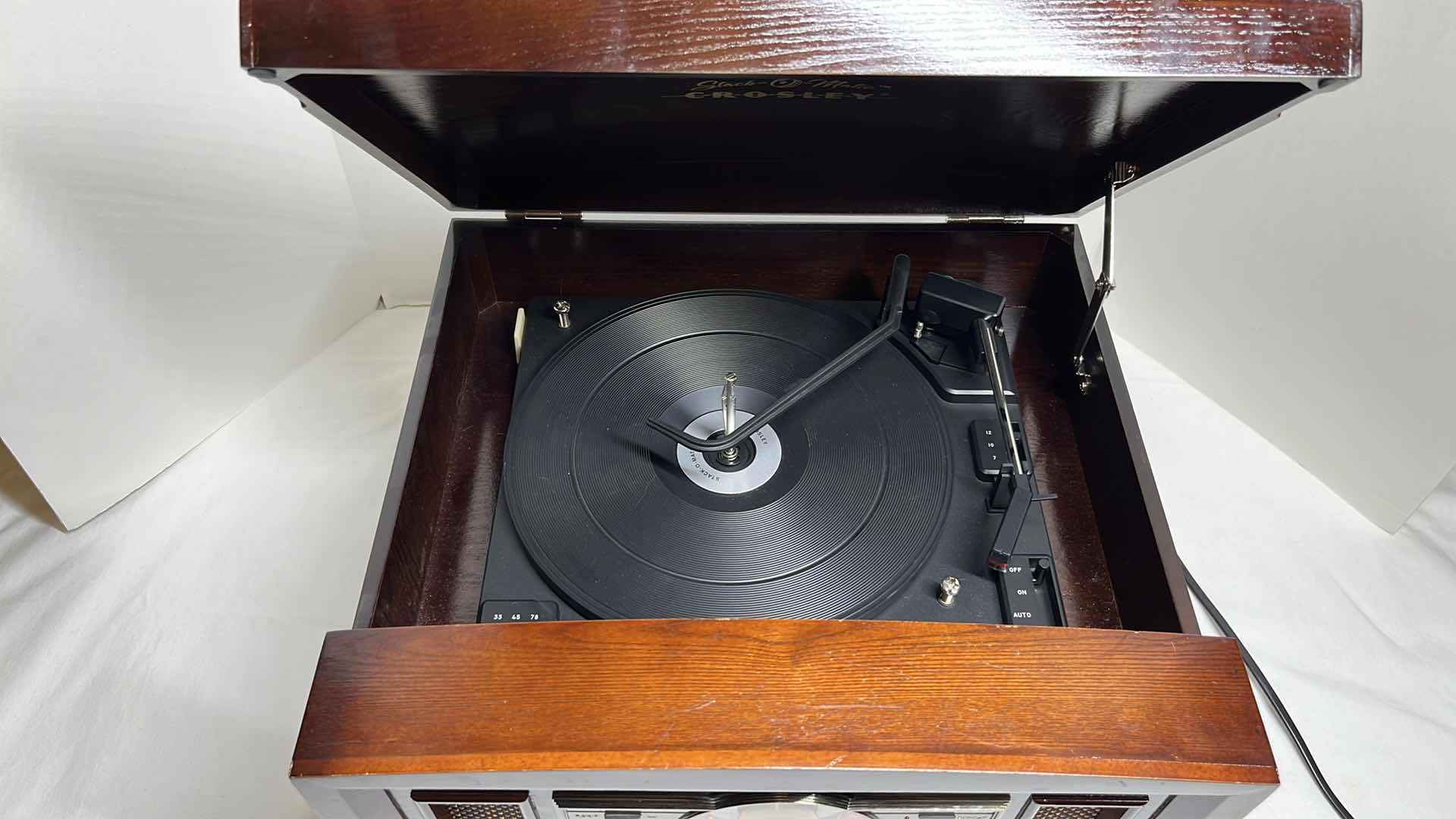 Photo 1 of CROSLEY STACK-O-MATIC THE CENTURION RECORD CD AM-FM RADIO CASSETTE PLAYER MODEL CR83