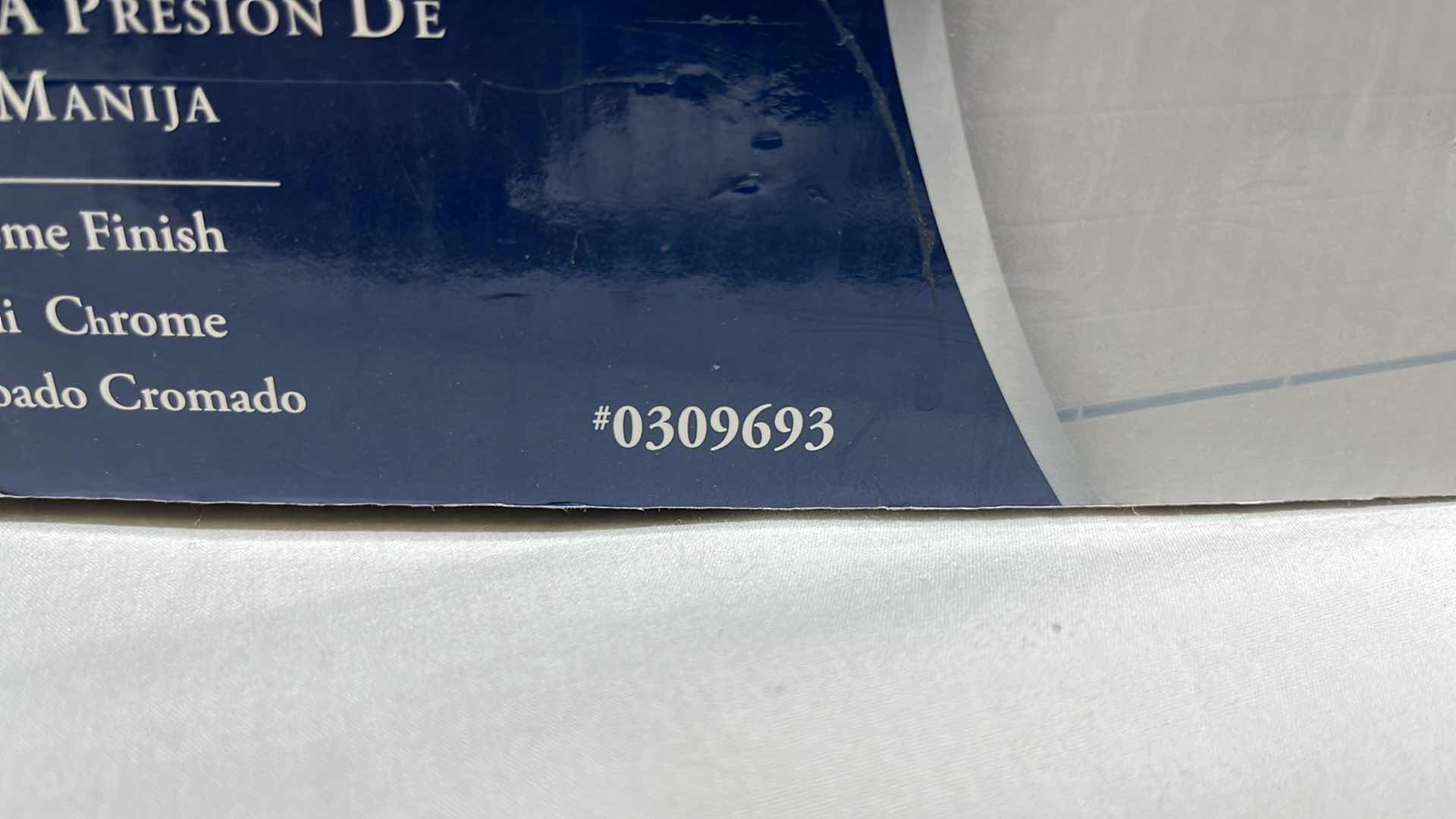 Photo 1 of AQUA SOURCE SINGLE HANDLE CHROME FINISH PRESSURE BALANCED TUB & SHOWER FAUCET   MODEL 0309693