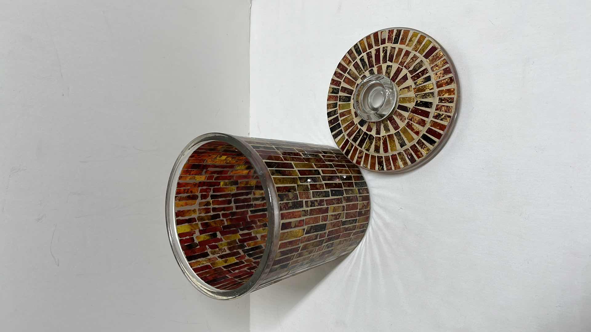 Photo 1 of MOSAIC GLASS JAR H9.5”