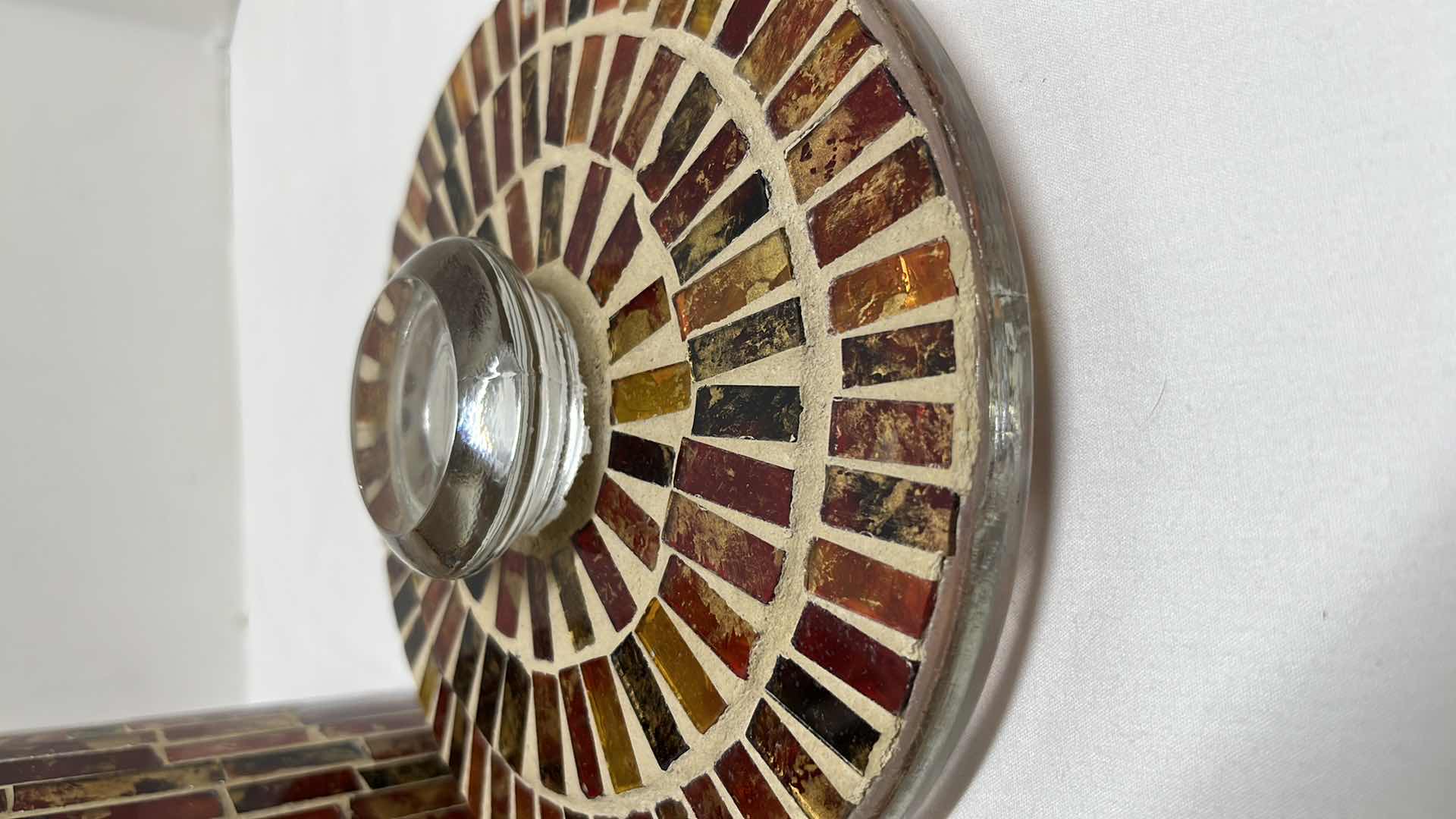 Photo 1 of MOSAIC GLASS JAR H9.5”