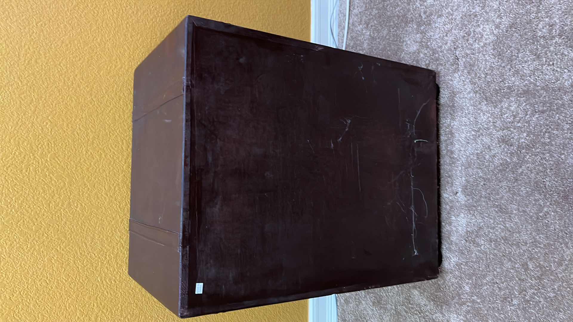 Photo 1 of 2-DRAWER FAUX LEATHER NIGHT STAND 19” X 15” H25.25”