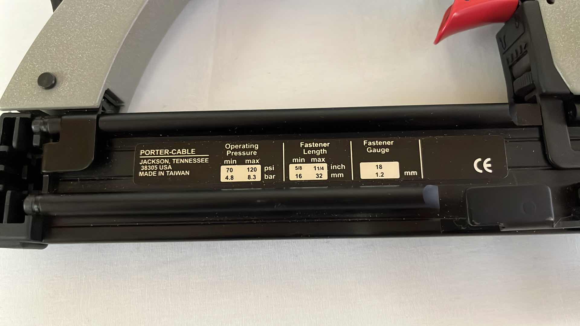 Photo 3 of PORTER CABLE 18 GAUGE BRAD NAILER MODEL BN125A