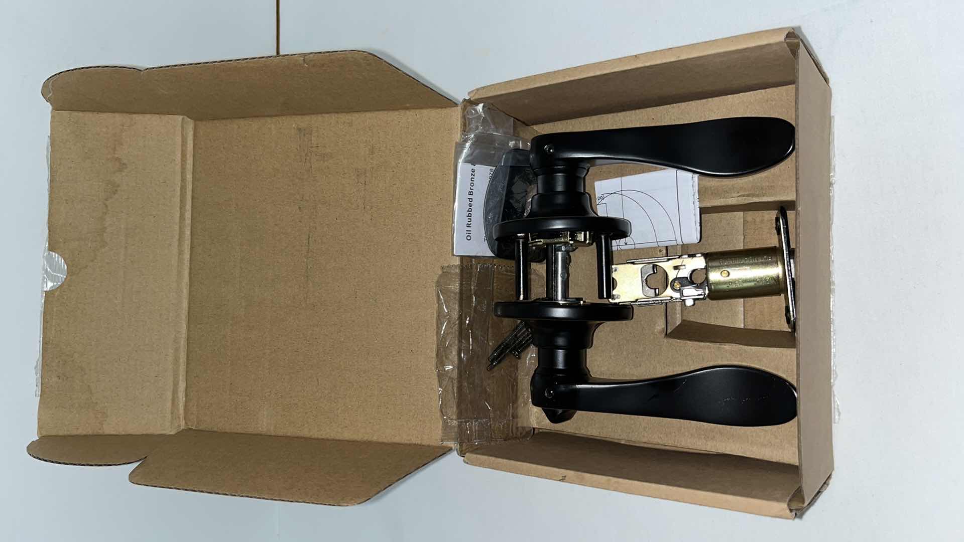 Photo 1 of NEW OIL RUBBED BRONZE LEVER HANDLE  LOCKSET SET