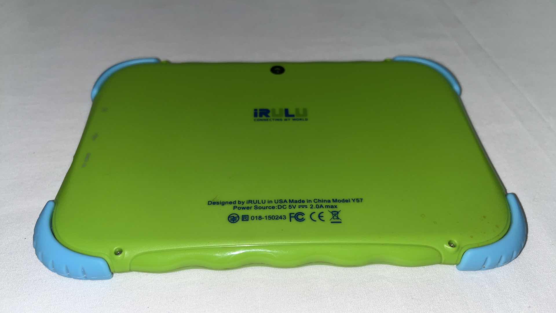 Photo 1 of iRULU 7” KIDS ANDROID TABLET W MICRO USB CORD MODEL Y57