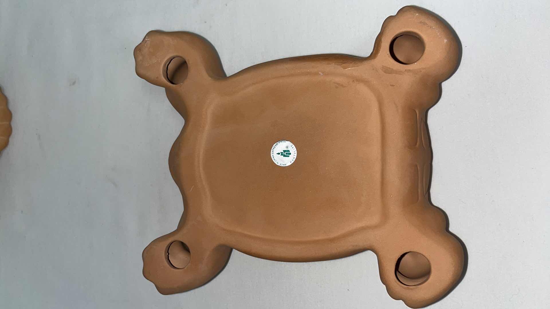 Photo 1 of PARTYLITE TERRACOTTA LARGE TORTOISE TEA LIGHT CANDLE HOLDER  6.5” X 9” H5.25”