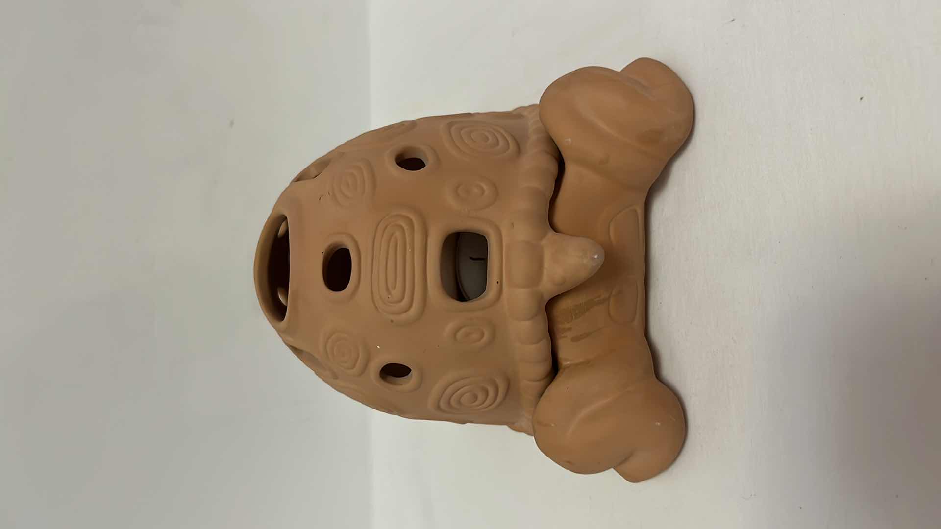 Photo 1 of PARTYLITE TERRACOTTA LARGE TORTOISE TEA LIGHT CANDLE HOLDER  6.5” X 9” H5.25”