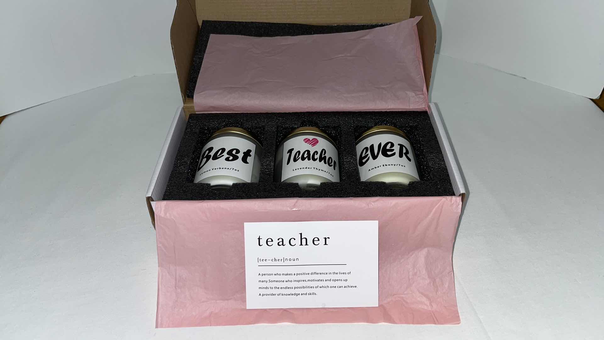 Photo 1 of NEW TEACHER APPRECIATION SCENTED CANDLE SET