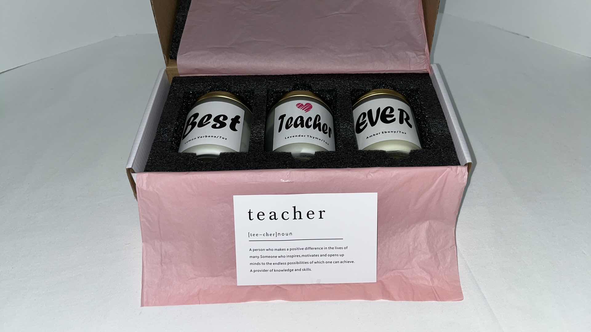 Photo 1 of NEW TEACHER APPRECIATION SCENTED CANDLE SET