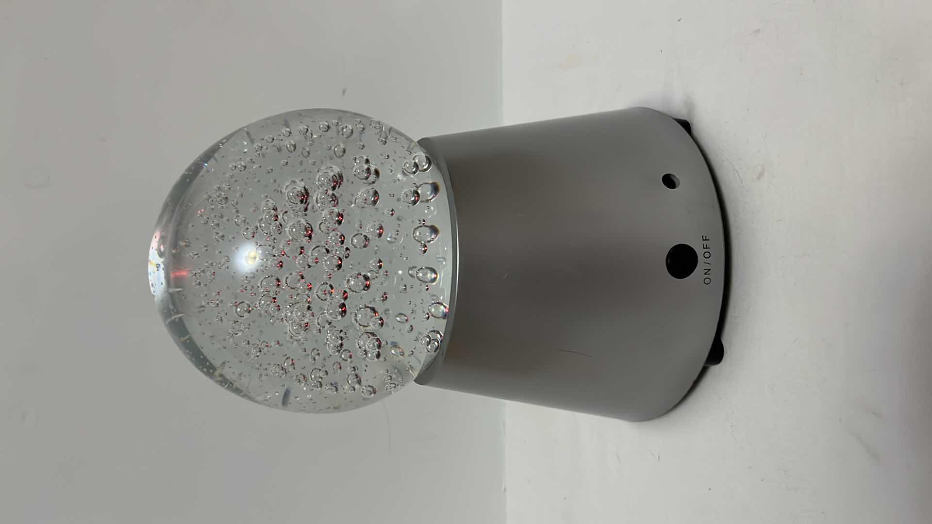 Photo 1 of GLASS BUBBLE CRYSTAL LUMINARY BATTERY OPERATED LIGHT