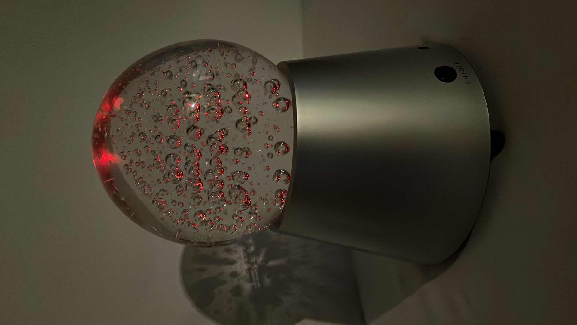 Photo 1 of GLASS BUBBLE CRYSTAL LUMINARY BATTERY OPERATED LIGHT