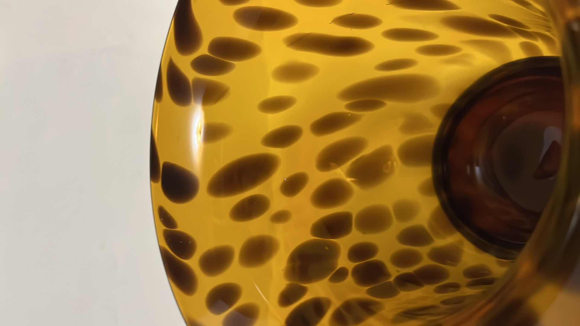 Photo 1 of TORTOISE GLASS CANDLE HOLDER 6.5” X 6.5” H7.75”