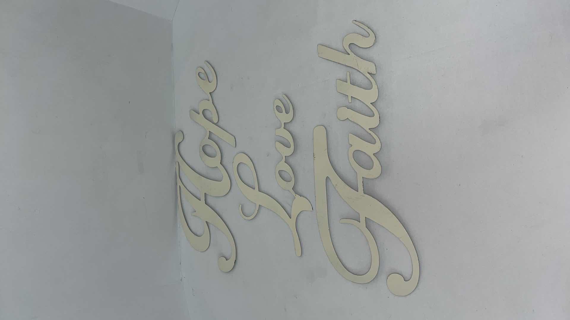 Photo 1 of FAMILY HOPE LOVE FAITH WALL DECOR