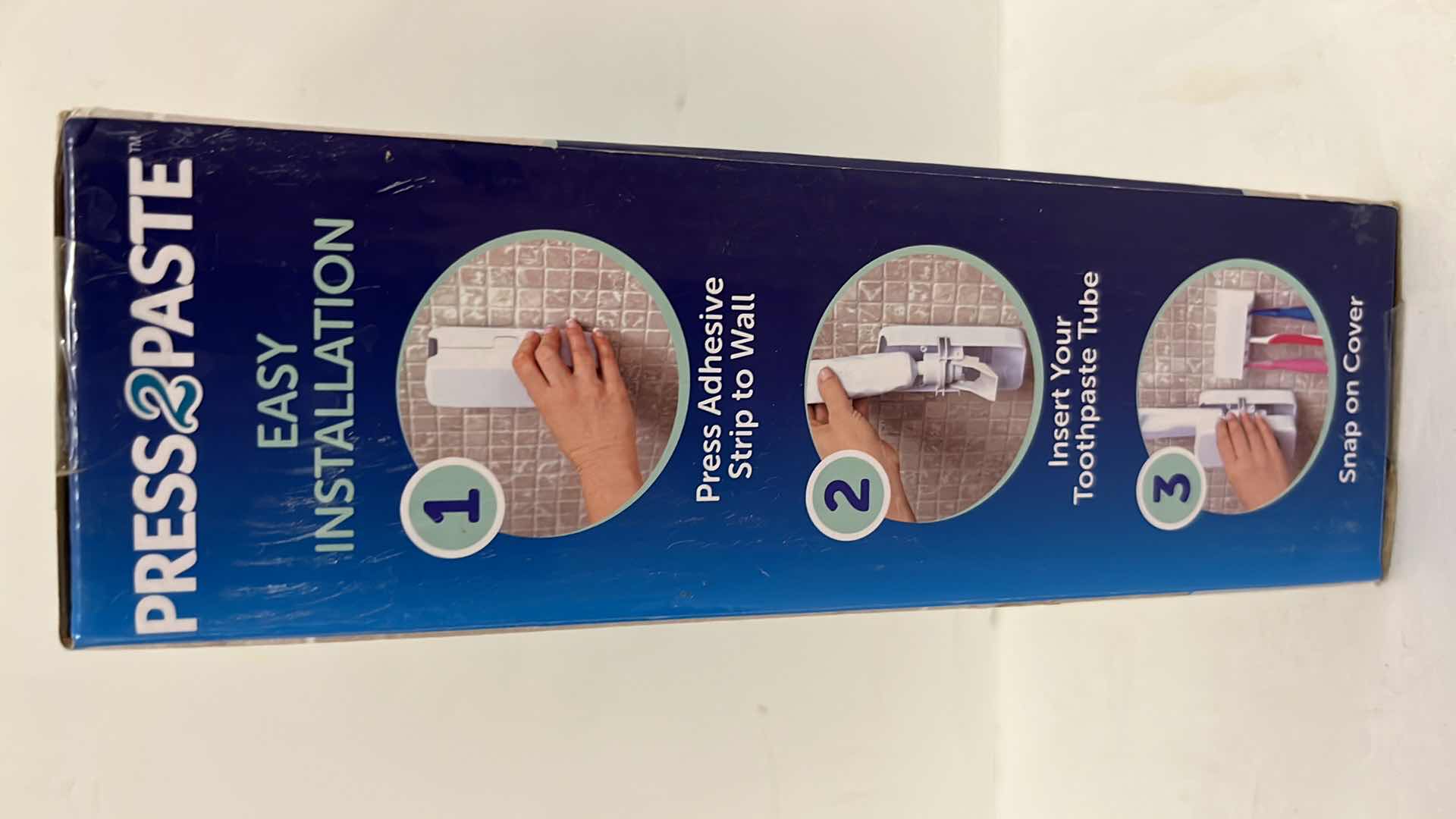 Photo 1 of NEW PRESS 2 PASTE HANDS FREE TOOTHPASTE DISPENSER & 5-HOOK OVER THE DOOR TOWEL HANGER