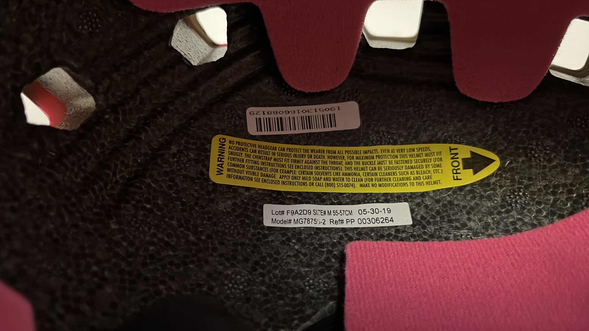 Photo 6 of MONGOOSE KIDS BIKE HELMET SIZE MED 55-57CM MODEL MG78756-2