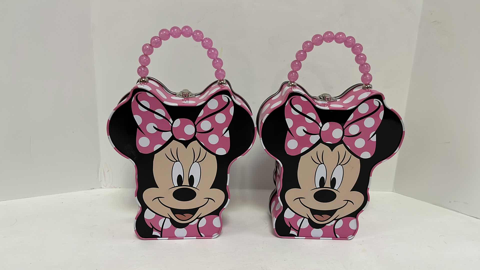 Photo 1 of MINNIE MOUSE TIN LUNCH BOXES (2) 7” X 2.5” H8”
