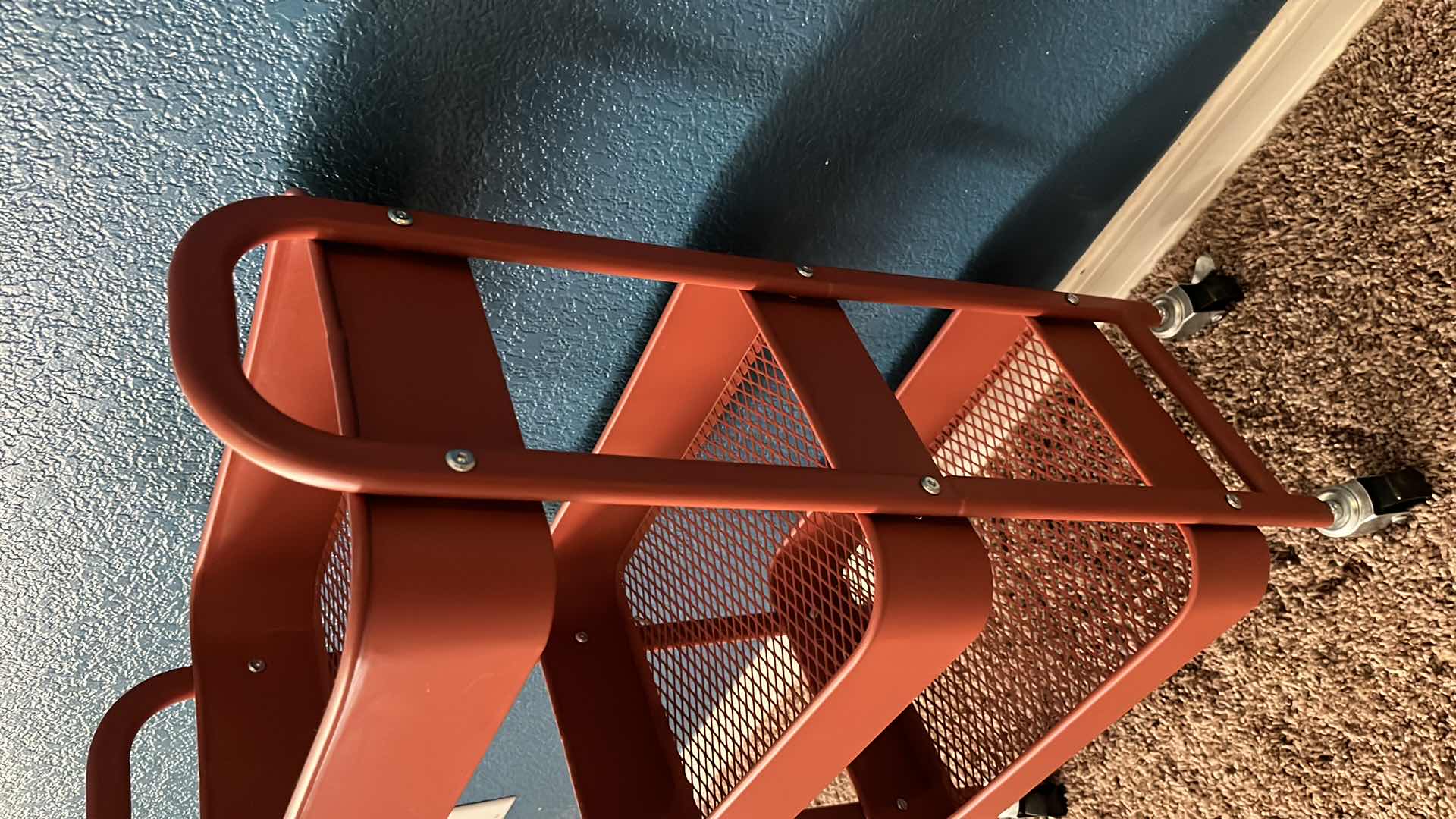 Photo 1 of 3-TIER METAL ROLLING CART 10.75” X 15.5” H30”