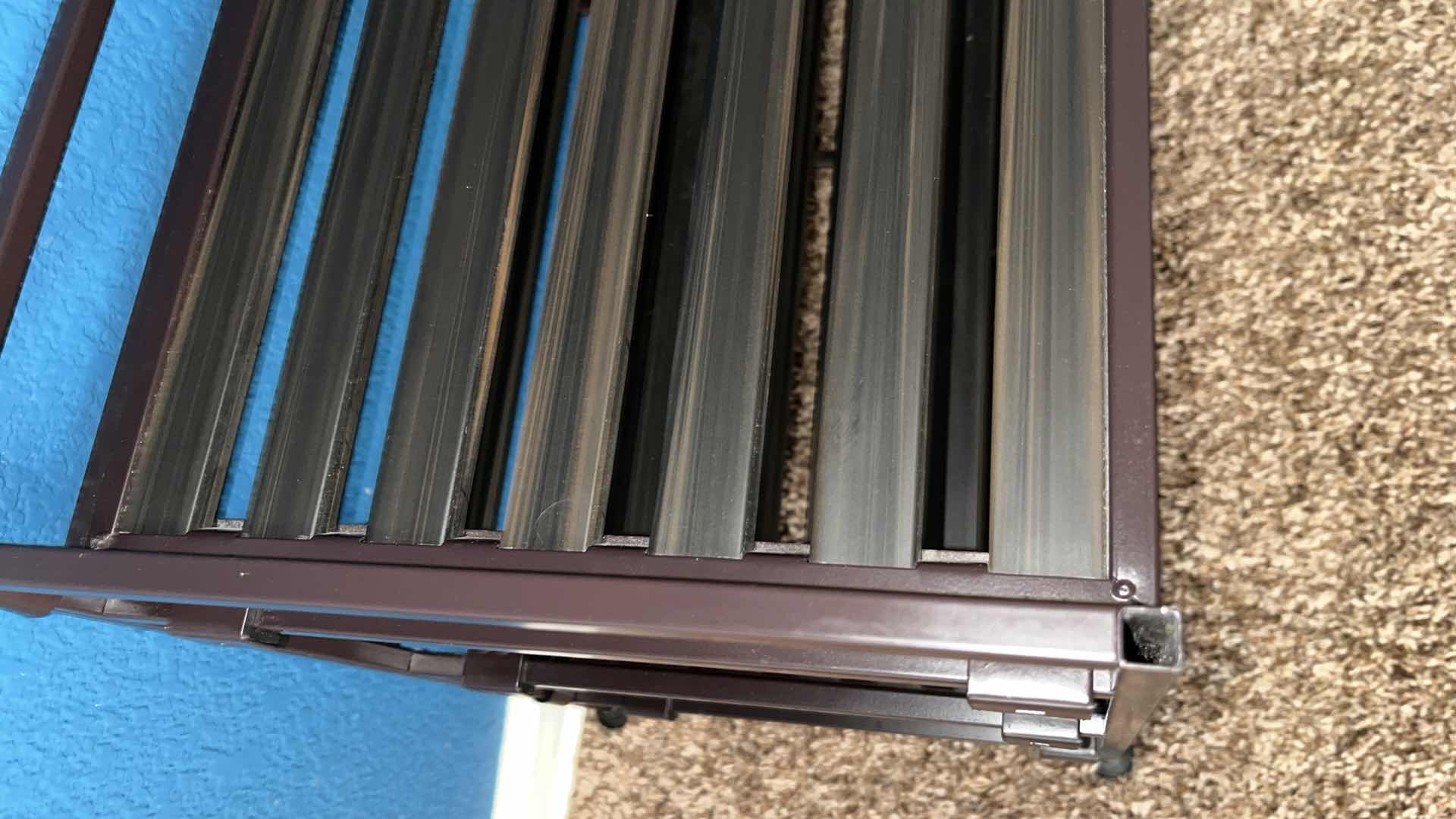 Photo 1 of ESPRESSO METAL SHOE RACK 12.25” X 26.5” H18.5”