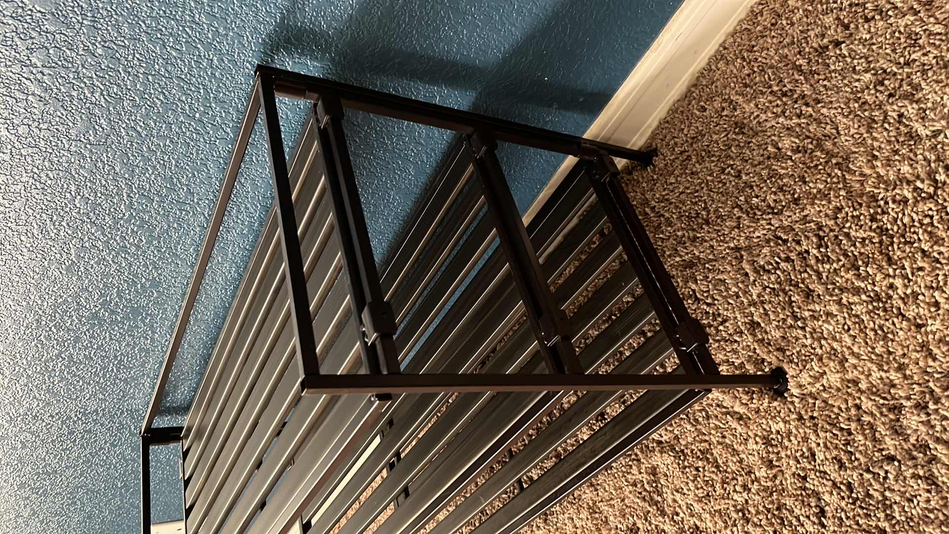Photo 1 of ESPRESSO METAL SHOE RACK 12.25” X 26.5” H18.5”