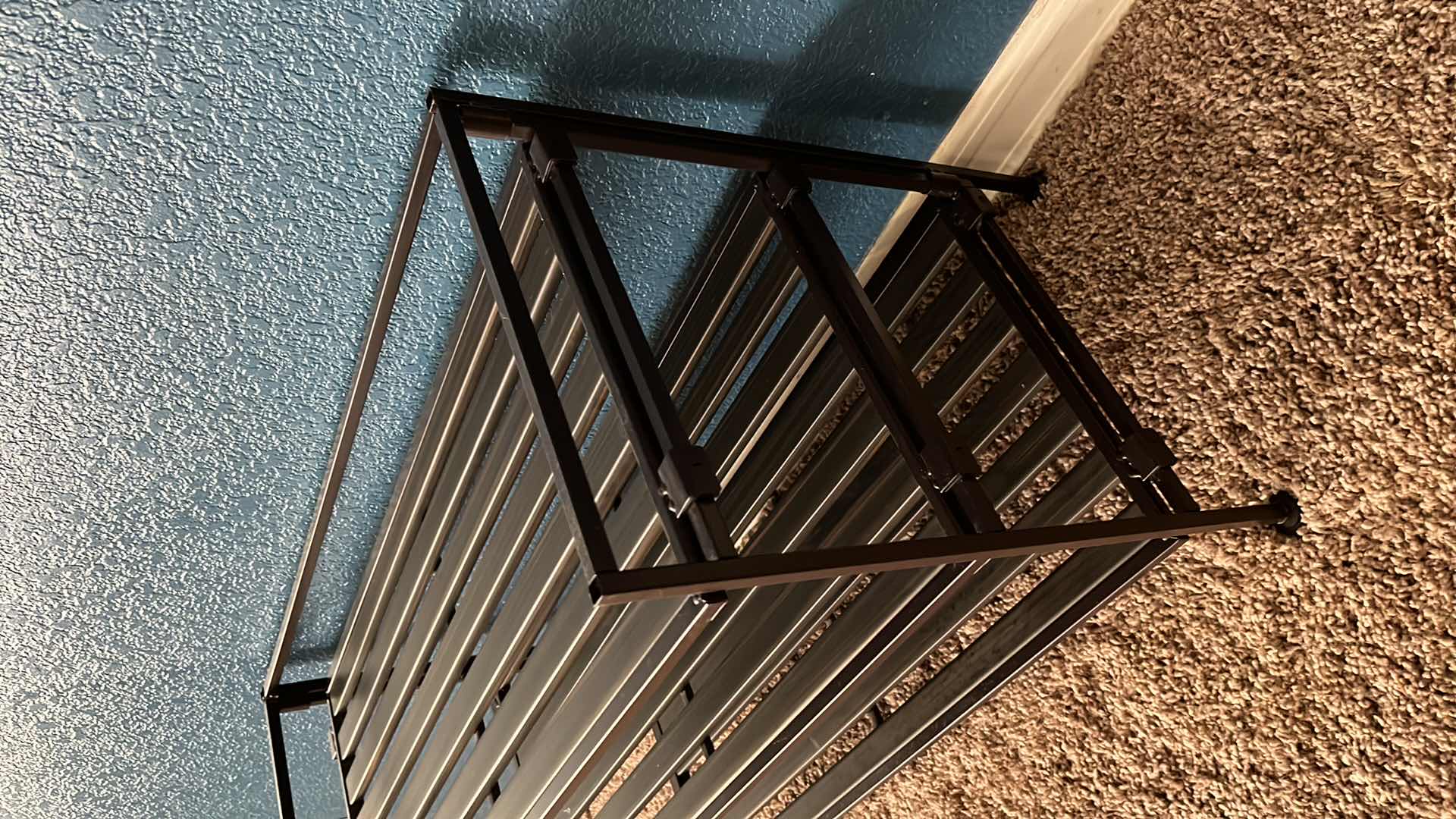 Photo 3 of ESPRESSO METAL SHOE RACK 12.25” X 26.5” H18.5”