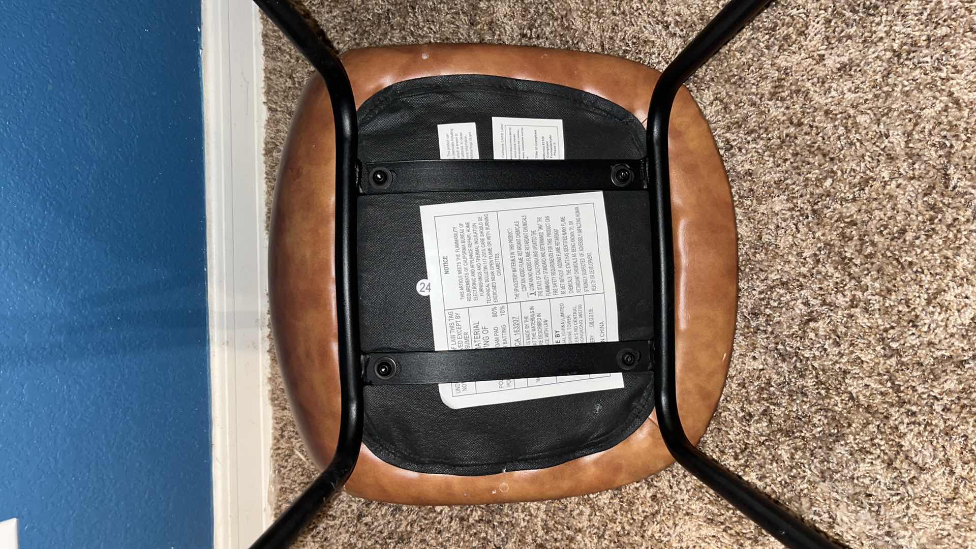 Photo 1 of AEON FURNITURE MAXINE SET OF 2 BAR STOOLS IN HONEY FINISH 14.25” X 16" H32" MODEL AE9013-COUNTER-HONEY