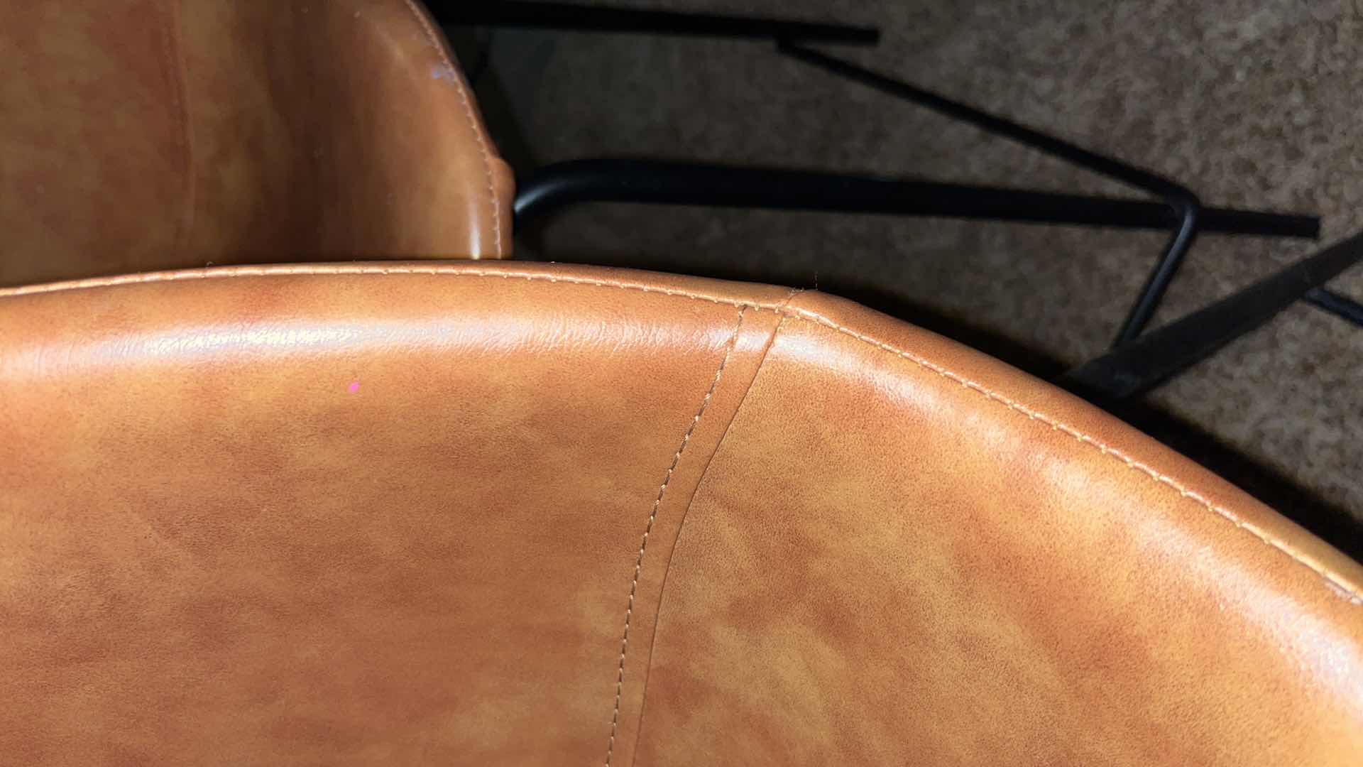 Photo 1 of AEON FURNITURE MAXINE SET OF 2 BAR STOOLS IN HONEY FINISH 14.25” X 16" H32" MODEL AE9013-COUNTER-HONEY