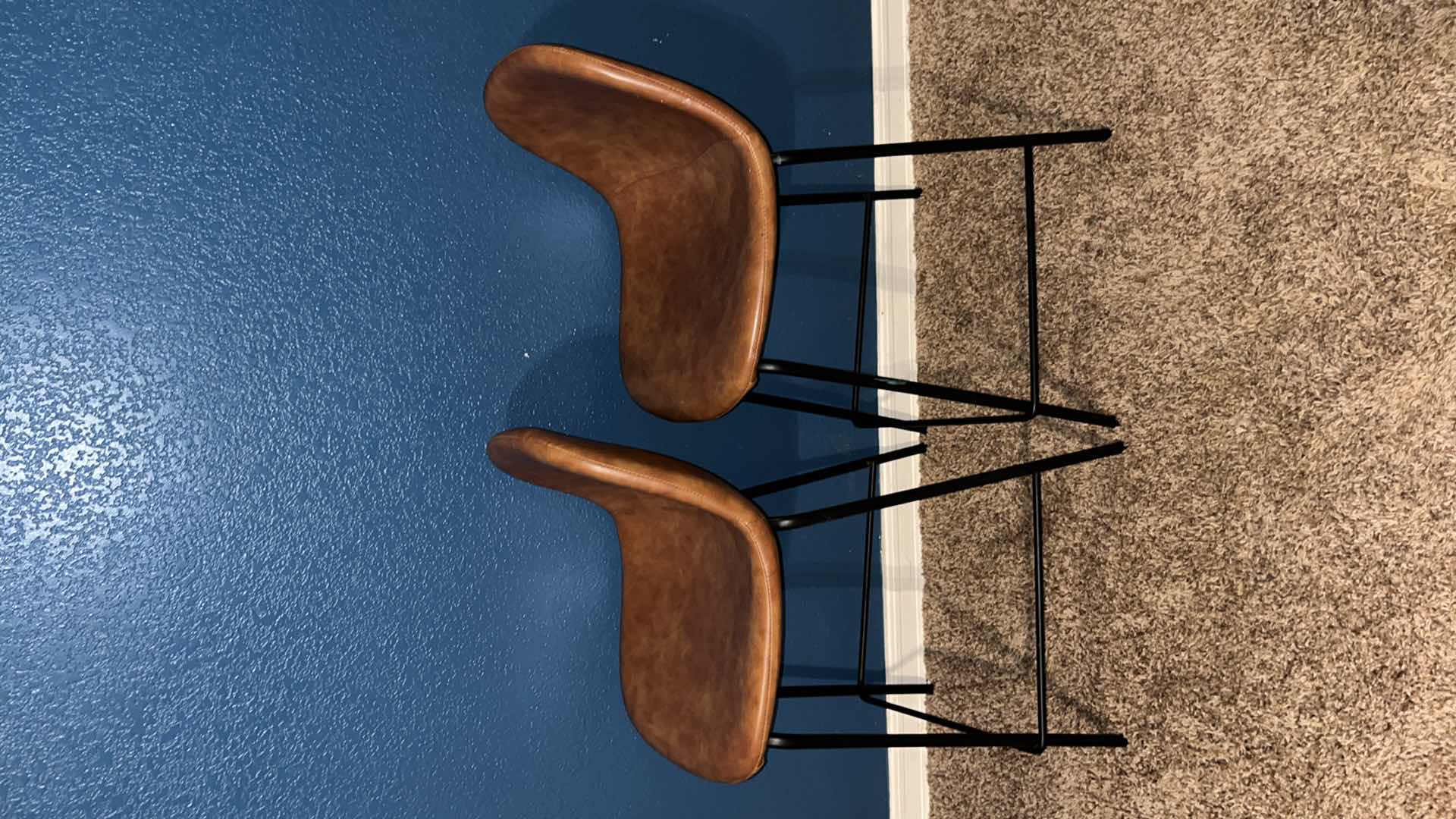 Photo 1 of AEON FURNITURE MAXINE SET OF 2 BAR STOOLS IN HONEY FINISH 14.25” X 16" H32" MODEL AE9013-COUNTER-HONEY