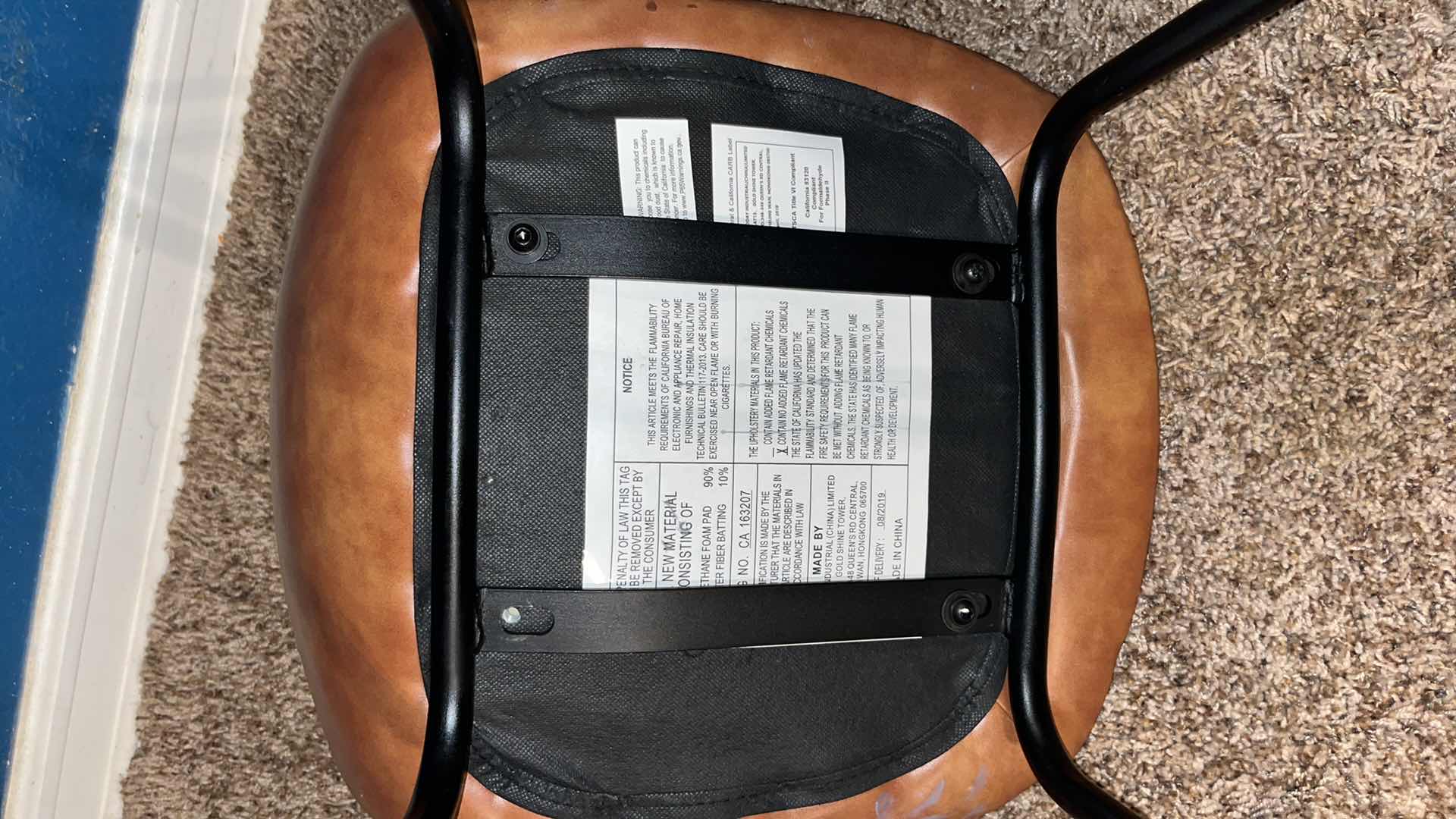 Photo 1 of AEON FURNITURE MAXINE SET OF 2 BAR STOOLS IN HONEY FINISH 14.25” X 16" H32" MODEL AE9013-COUNTER-HONEY