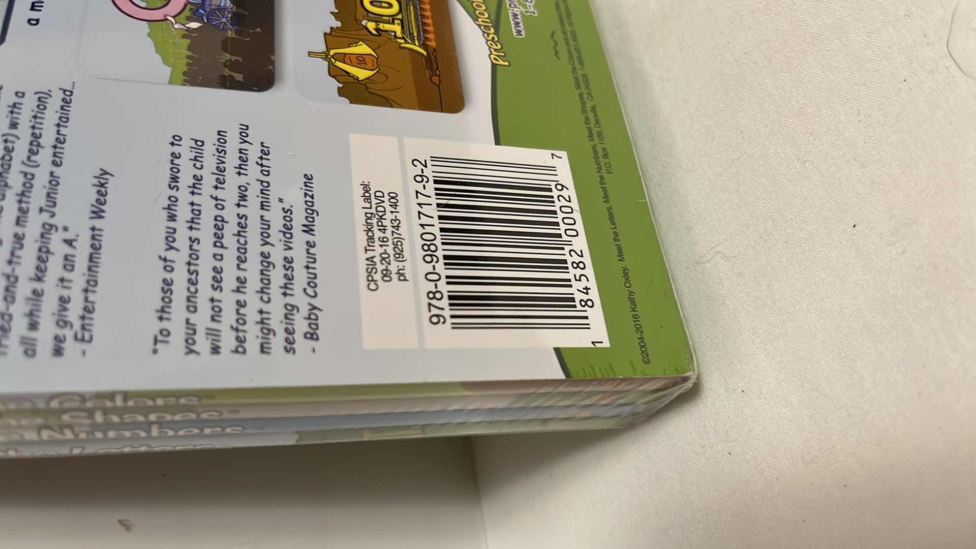 Photo 1 of PRESCHOOL PREP COMPANY PRESCHOOL PREP PACK 4 DVDS LETTERS NUMBERS SHAPES COLORS ENGLISH/SPANISH