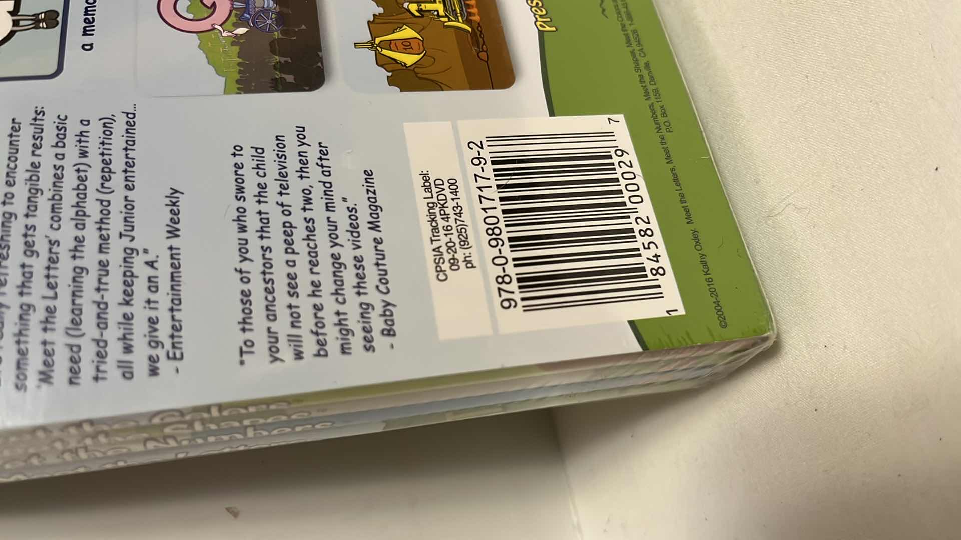 Photo 1 of PRESCHOOL PREP COMPANY PRESCHOOL PREP PACK 4 DVDS LETTERS NUMBERS SHAPES COLORS ENGLISH/SPANISH