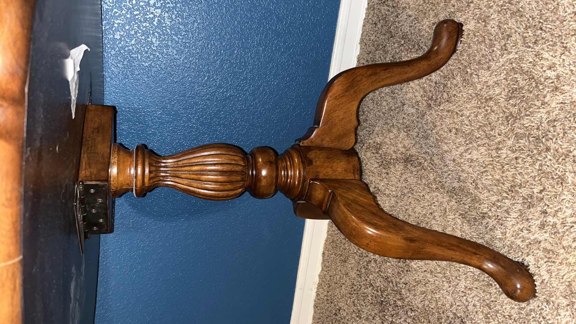 View 4 of MID-CENTURY PIE CRUST TILT TABLE 15” X 35” H28.25”