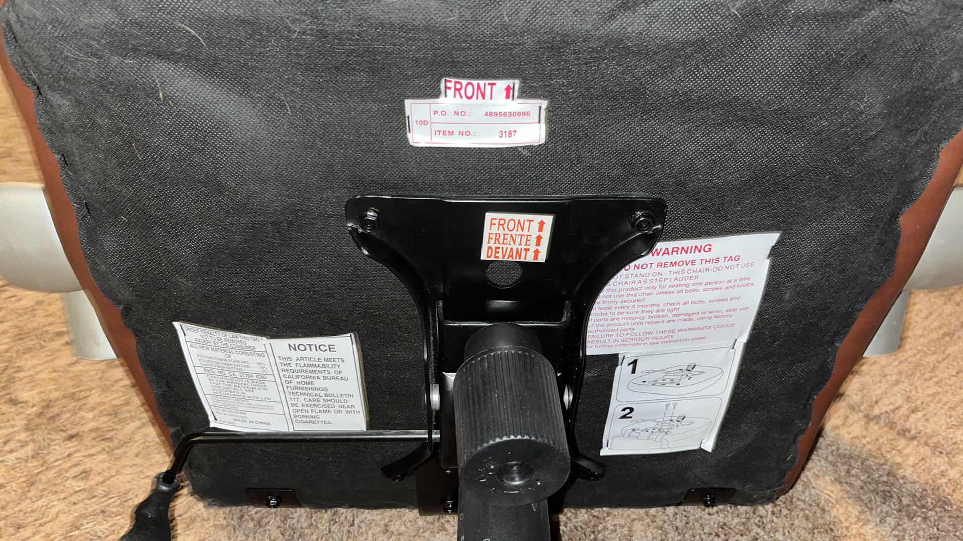 Photo 1 of EXECUTIVE HIGH-BACK ADJUSTABLE ROLLING OFFICE CHAIR