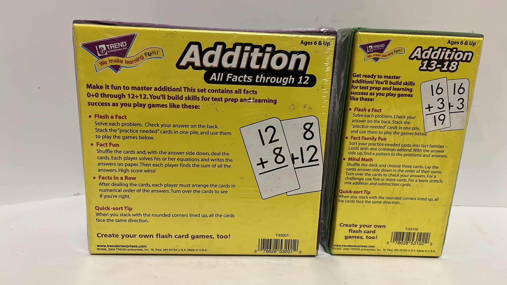 Photo 1 of NEW TREND ENTERPRISES FLASH CARD SETS