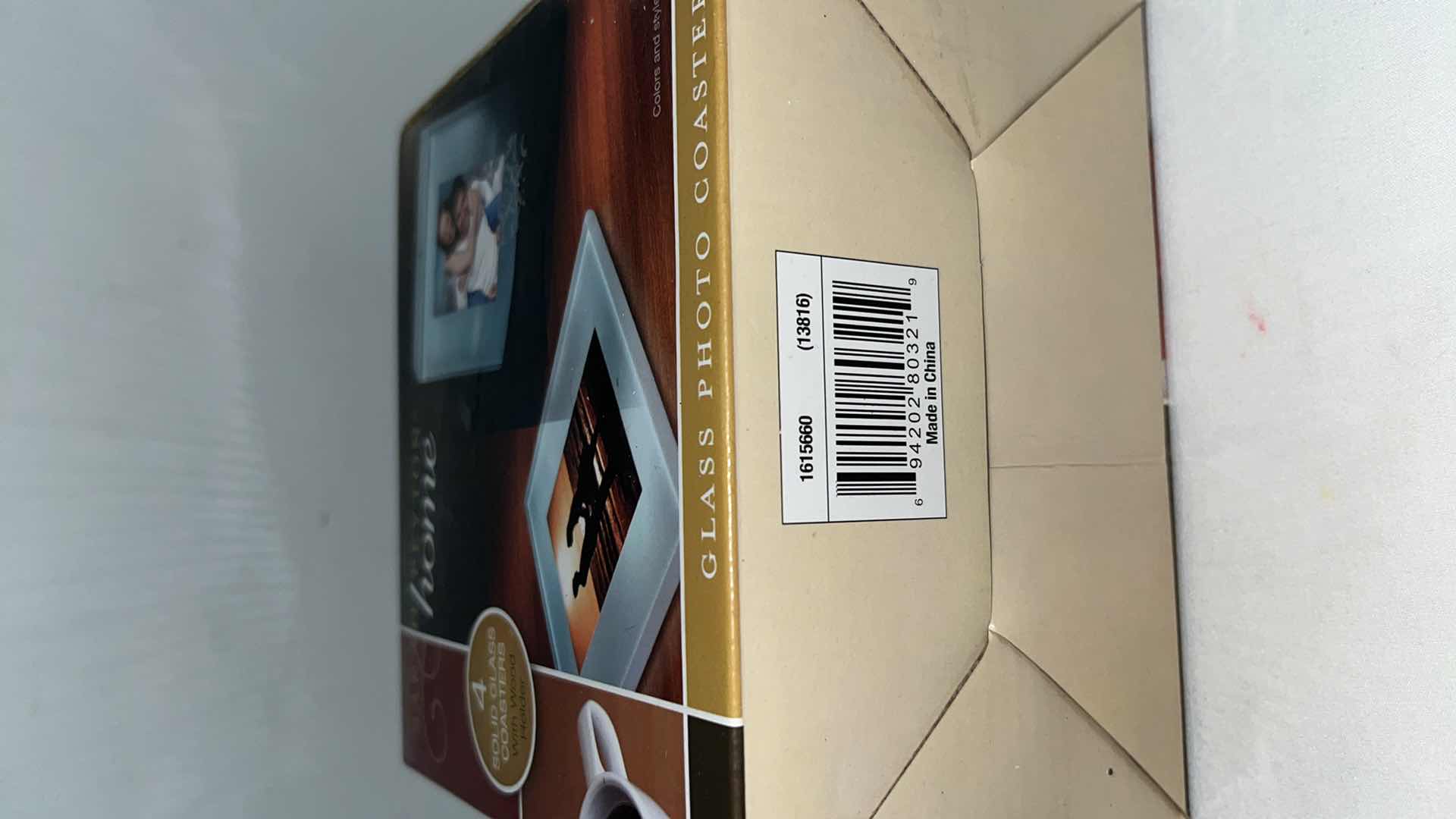 Photo 4 of NEW SARAH PEYTON GLASS PHOTO COASTERS 4 PC SET (2)