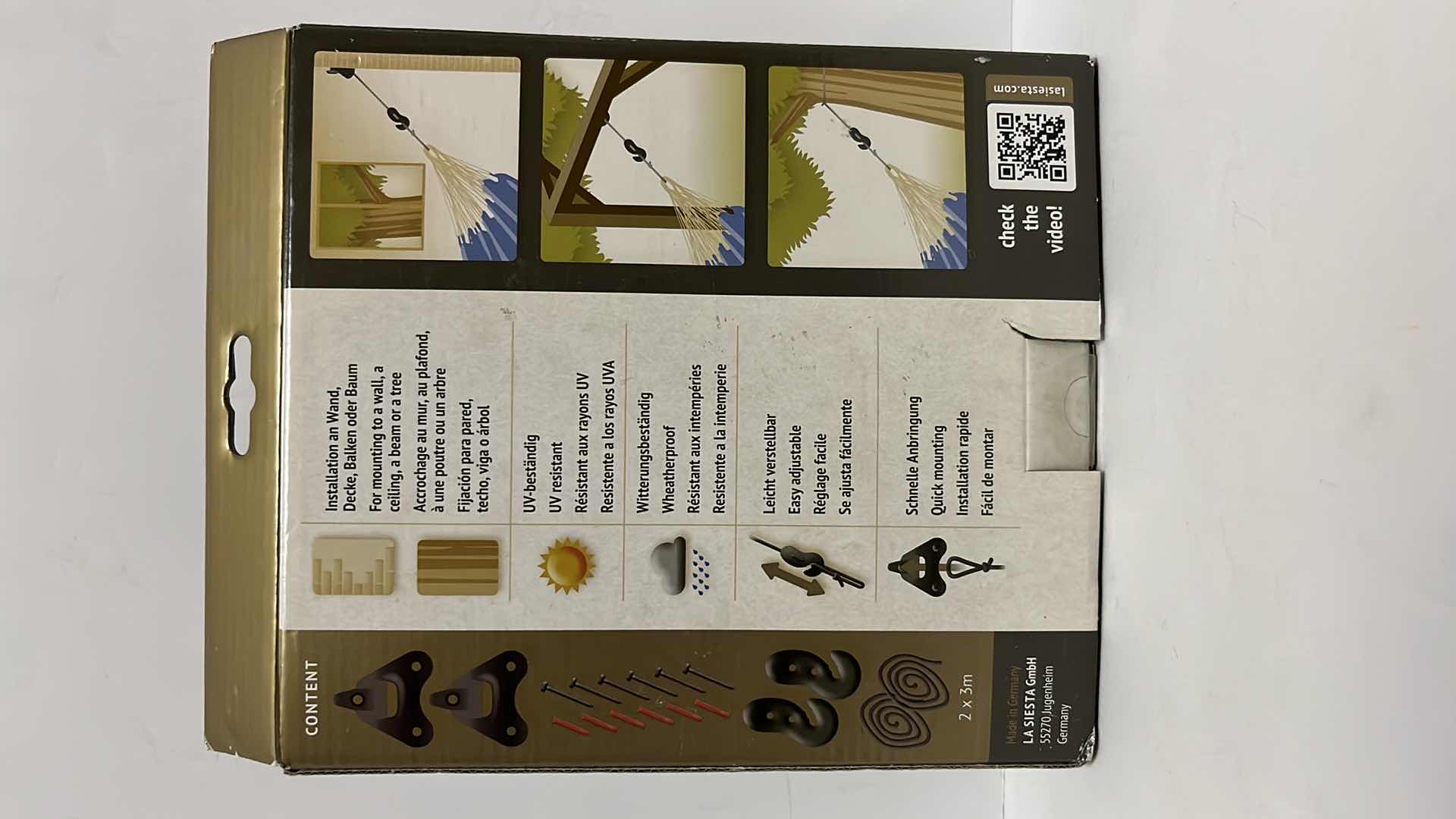 Photo 1 of NEW LA SIESTA FIXING-SET UNIVERSAL ROPE, 440 MAX WEIGHT