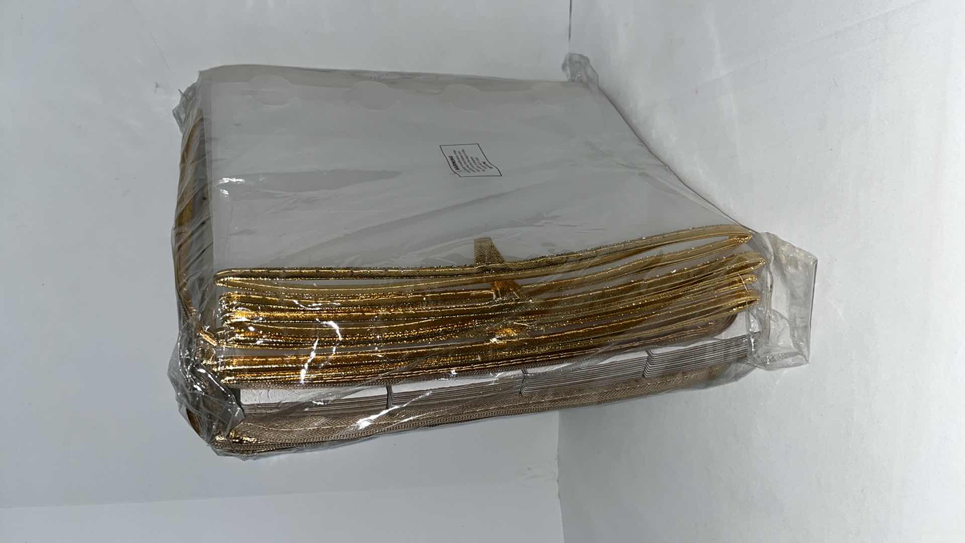 Photo 1 of NEW ZOBER GOLD TRIMMED TRANSLUCENT PLASTIC ORNAMENT STORAGE BOX 26.4” X 13.3” H13.5”