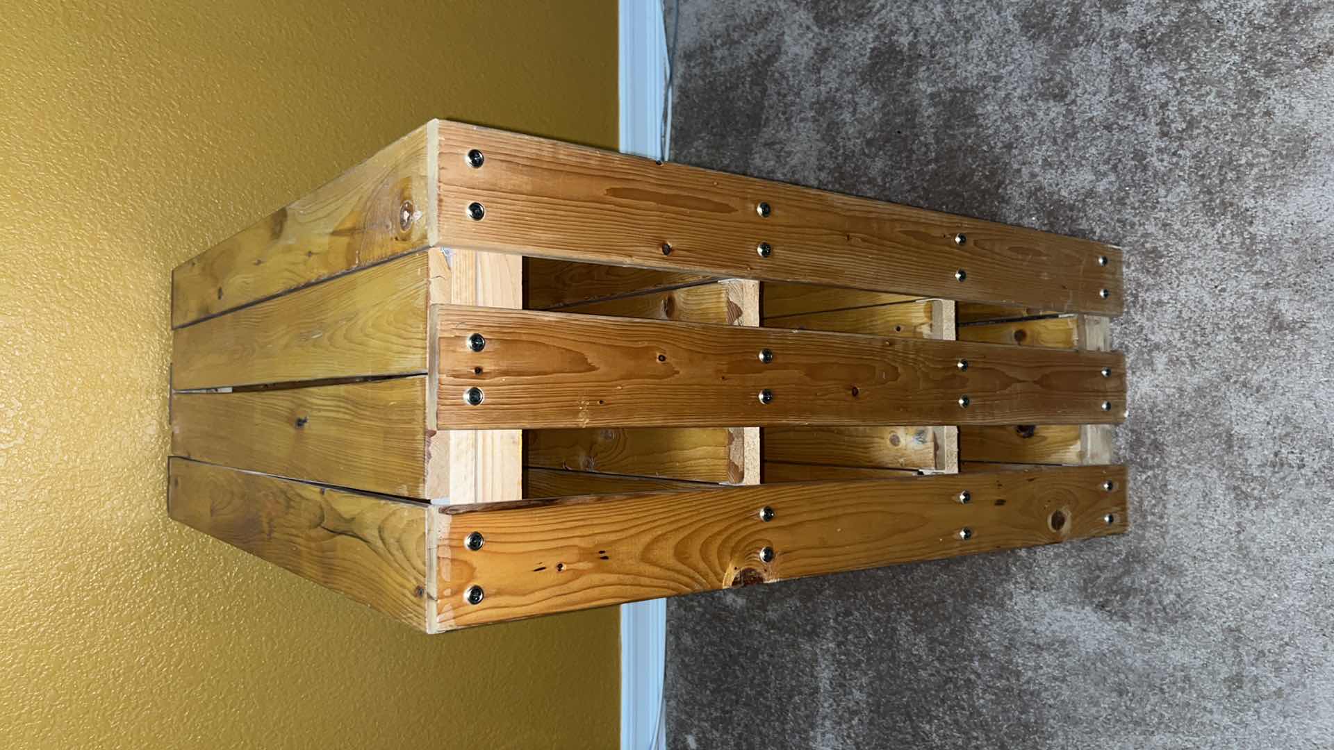 Photo 1 of PALLET STYLE PINE 4-TIER BOOKCASE/SHELF 14” X 36.5” H35”