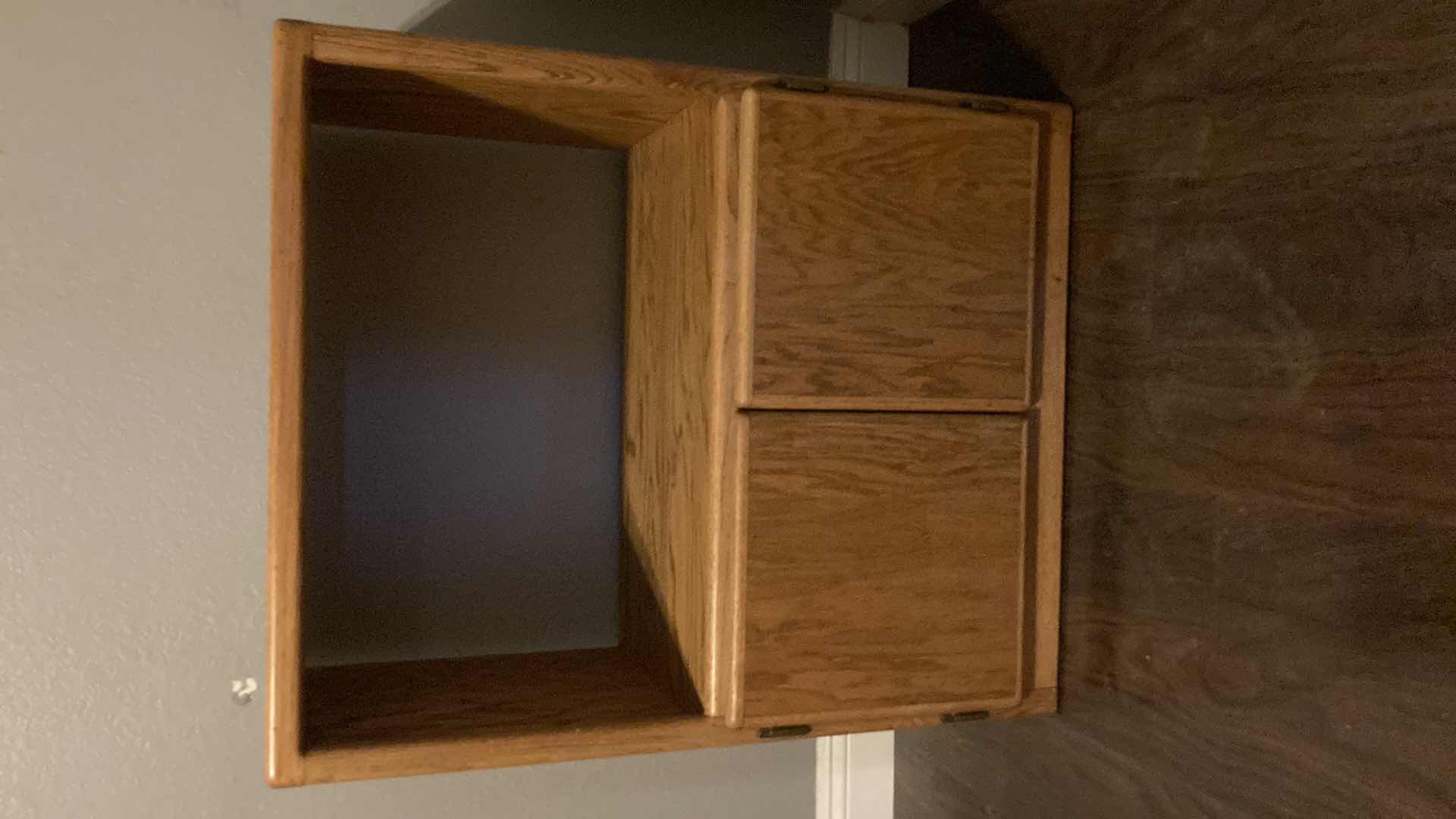 Photo 1 of VINTAGE OAK TV CONSOLE 30” X 16.5” H36.5”