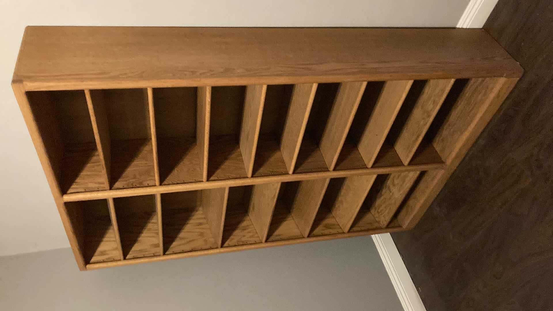 Photo 1 of OAK DUEL COLUMN BOOKSHELF 48.5” X 12.5” H76”