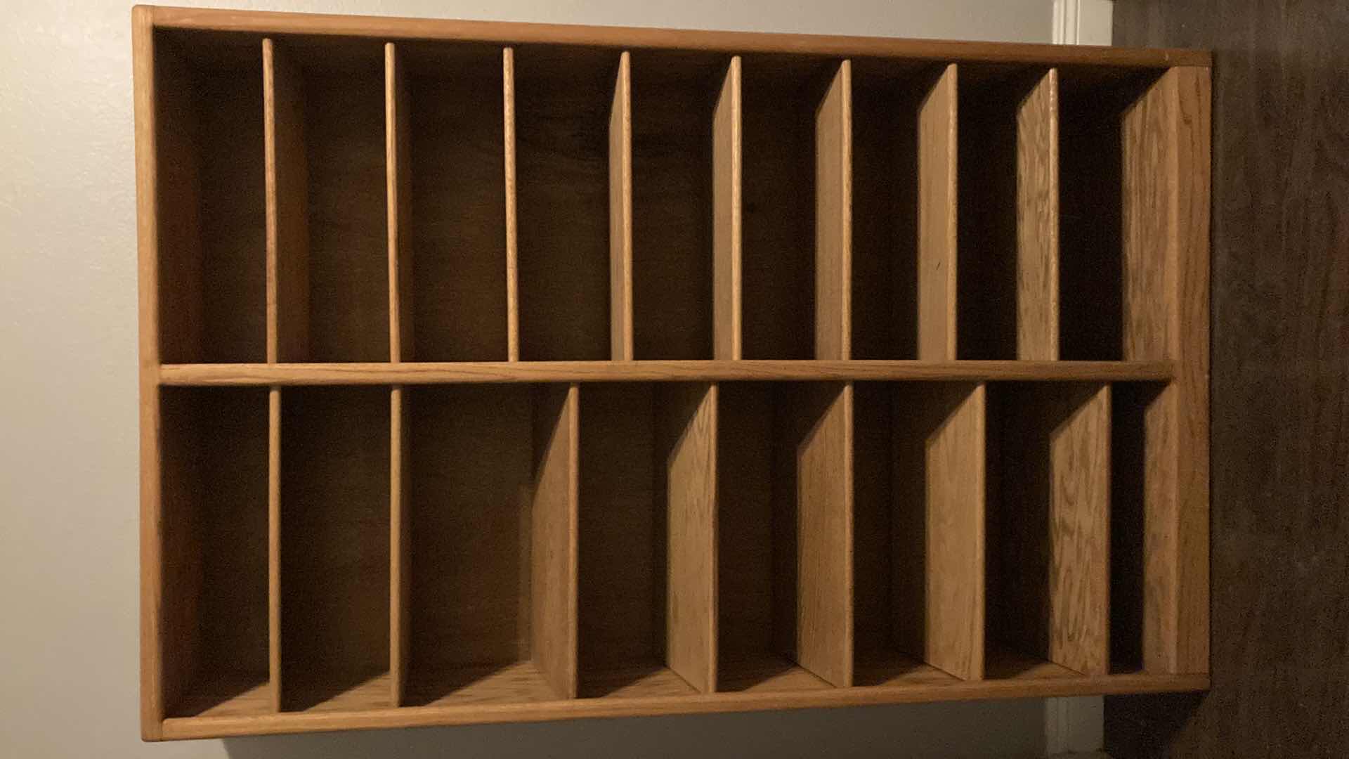 Photo 1 of OAK DUEL COLUMN BOOKSHELF 48.5” X 12.5” H76”