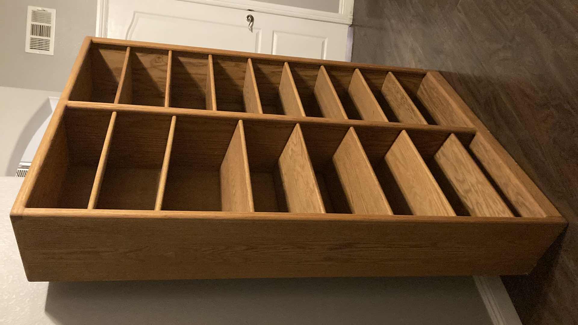 Photo 1 of OAK DUEL COLUMN BOOKSHELF 48.5” X 12.5” H76”