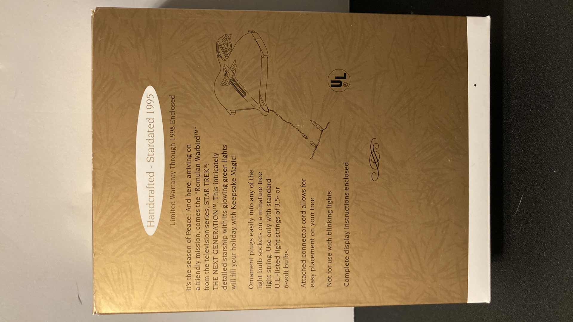 Photo 1 of NEW HALLMARK KEEPSAKE STAR TREK ROMULAN WARBIRD COLLECTORS SERIES ORNAMENT