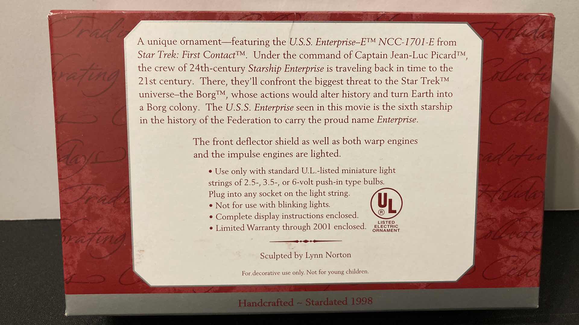 Photo 1 of NEW HALLMARK KEEPSAKE STAR TREK USS ENTERPRISE NCC-1701-E COLLECTORS SERIES ORNAMENT